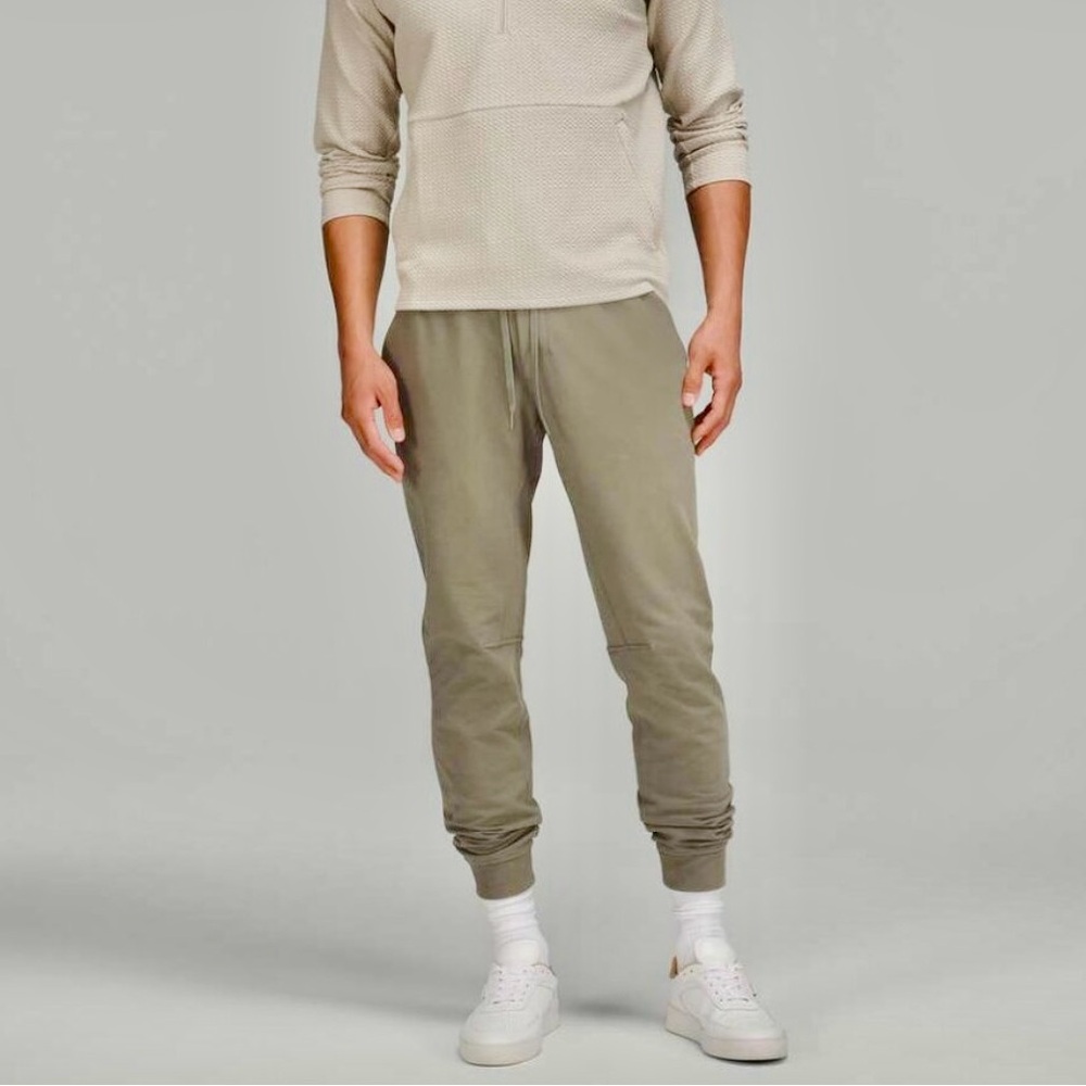 Lululemon City Sweat Jogger Seafoam Green Drawstring Knit Pant Mens Large, EUC